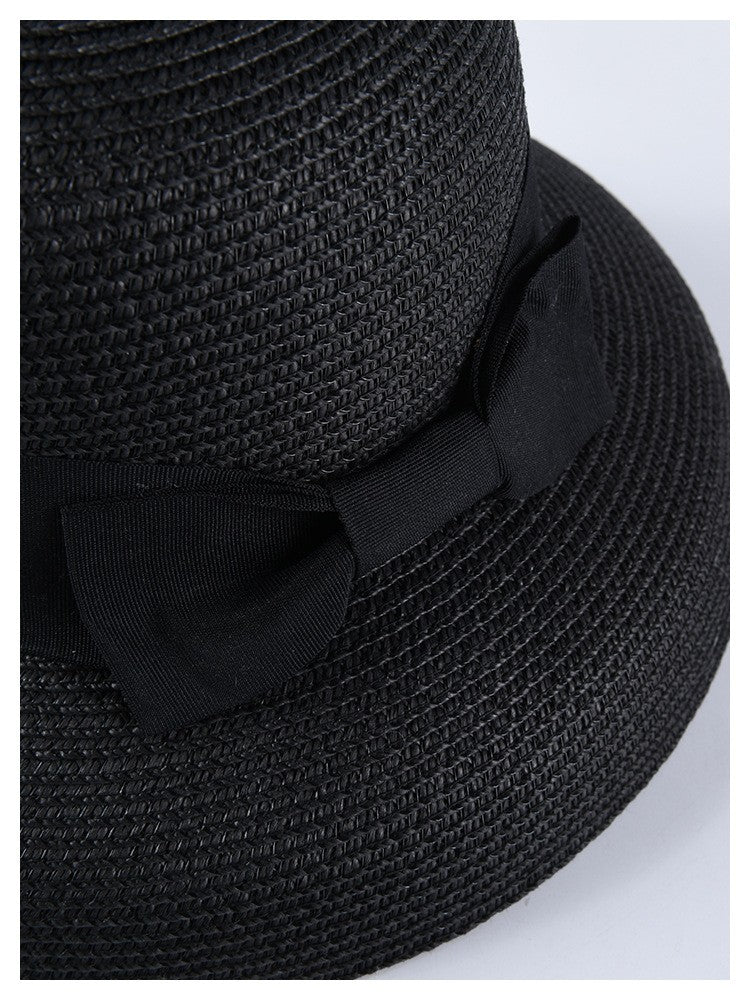 USPOP New women sun hats fashion bow straw hats casual summer wide brim drooping beach hat female summer hat