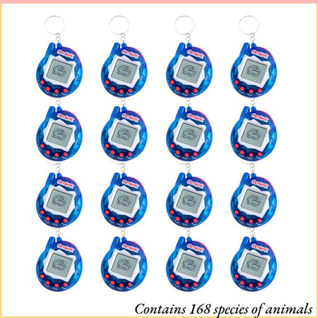 6-48PCS Virtual Pet Keychain Digital Pet Electronic Handheld Game Video Game Party Birthday Nostalgic 90s