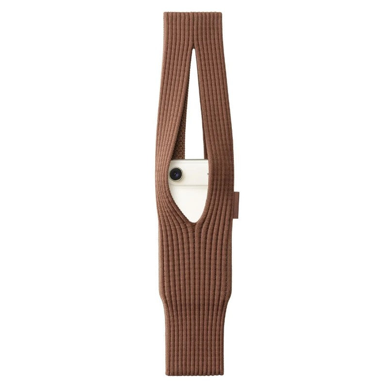 Knitted Phone Bag Scarf Style Unisex Crossbody Shoulder Phone Pouch Colorful Portable Slim Pocket Casual Phone Storage Accessory