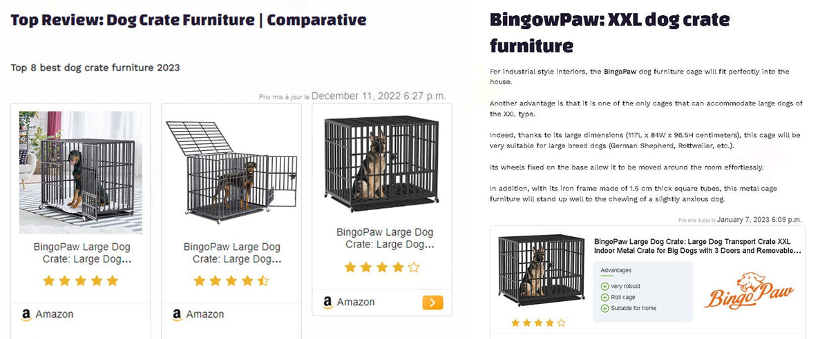 XXL Large Heavy Duty Dog Crate Strong Pet Cage Tear Resistant Square Tube Metal Kennel Playpen with Lockable Wheels and Tray