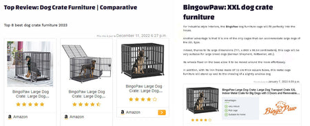 XXL Large Heavy Duty Dog Crate Strong Pet Cage Tear Resistant Square Tube Metal Kennel Playpen with Lockable Wheels and Tray