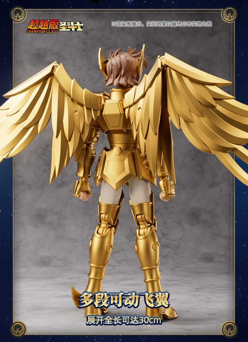 New Genuine BLOKEES Gold Saint Seiya Sagittarius Seiya Pegasus Aiolos Tenma Pegasus Action Figure Toy Assembly Figure Toy Gift