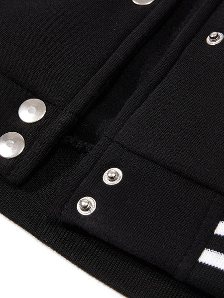 Chicago University Printing Baseball Coat Mens Basics Sporty Jackets Fleece Warm Soft Sportswear Casual Pocket Men'S Clothes