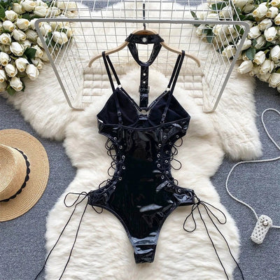 Role Student Complete Maid Cosplay School Costume Set Ruffle Cosplay Vacation Halloween Outfit Halter Dress Set Outfit Costume