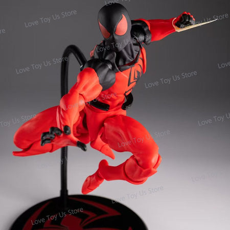 Original Mess Toys Spider Man Symbiote Spiderman Messtoys Black Suit Neighbor Scarlet Spider Anime Action Figure Gifts Toys
