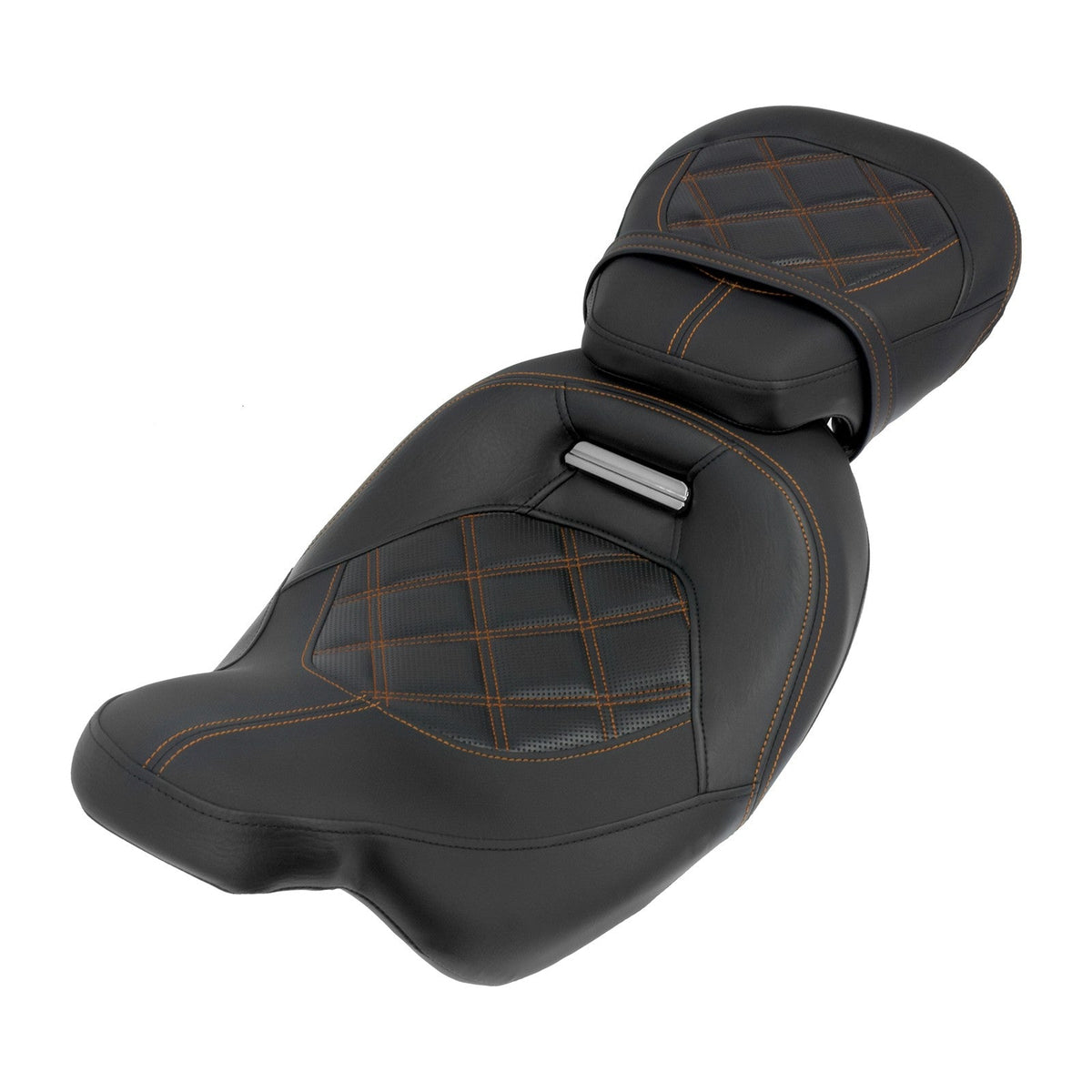 Motorcycle Two Up Seat Black Front Rear Driver Passenger Seat For Harley Touring Road King Street Electra Road Glide 2009-2024