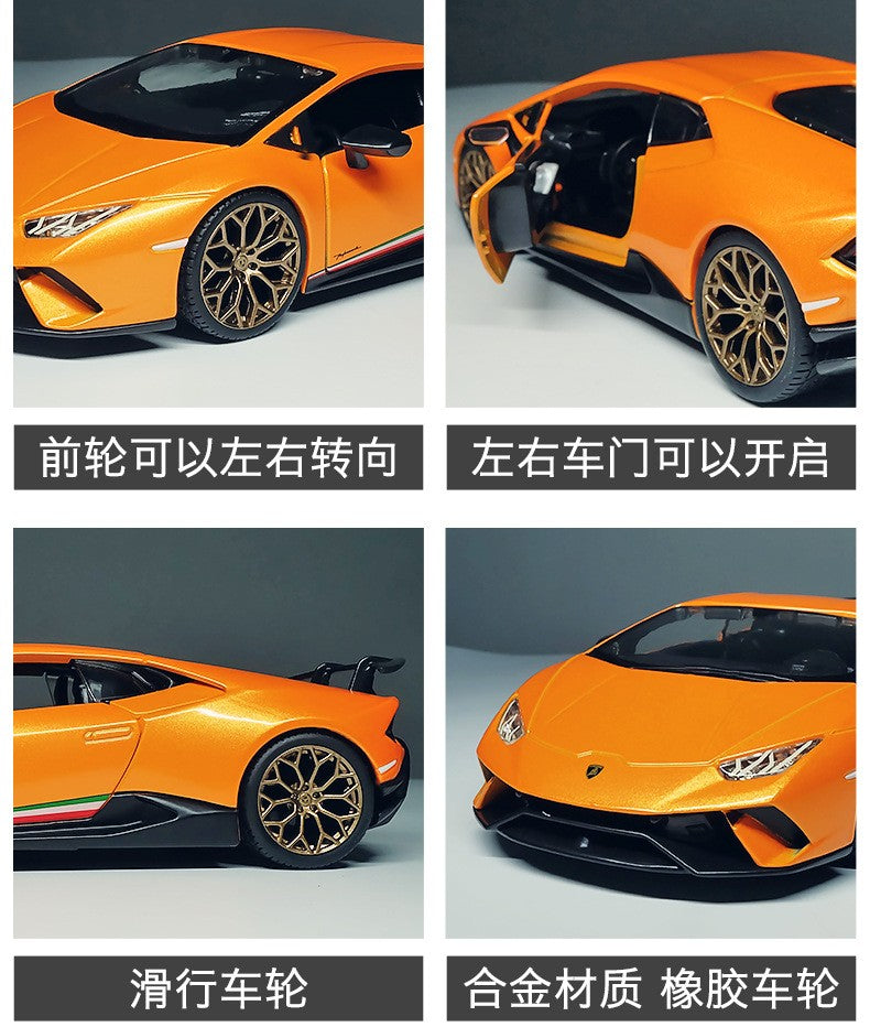Bburago 1:24 Lamborghini Huracan Performante Alloy Car Diecasts & Toy Vehicles Car Model Miniature Scale Model Car For Children