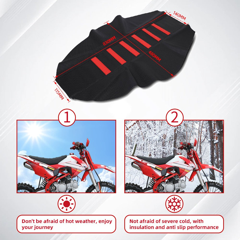 Seat Cover Motorcycle Accessories Universal Gripper Soft Cushion Cover Waterproof For KTM HONDA SUZUKI Kawasaki Dirt Pit Bike