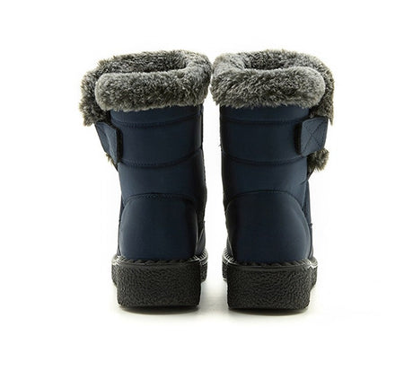 Women's Boots 2025 Trend Winter Shoes For Woman Winter Boots Ankle Low Heels Botas Mujer Waterproof Snow Boots With Fur Shoes