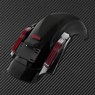 Motorcycle Rear Fender System Extension LED Fascia Set For Harley Touring 2009-2024 CVO Road Street Glide FLHR Ultra Limited