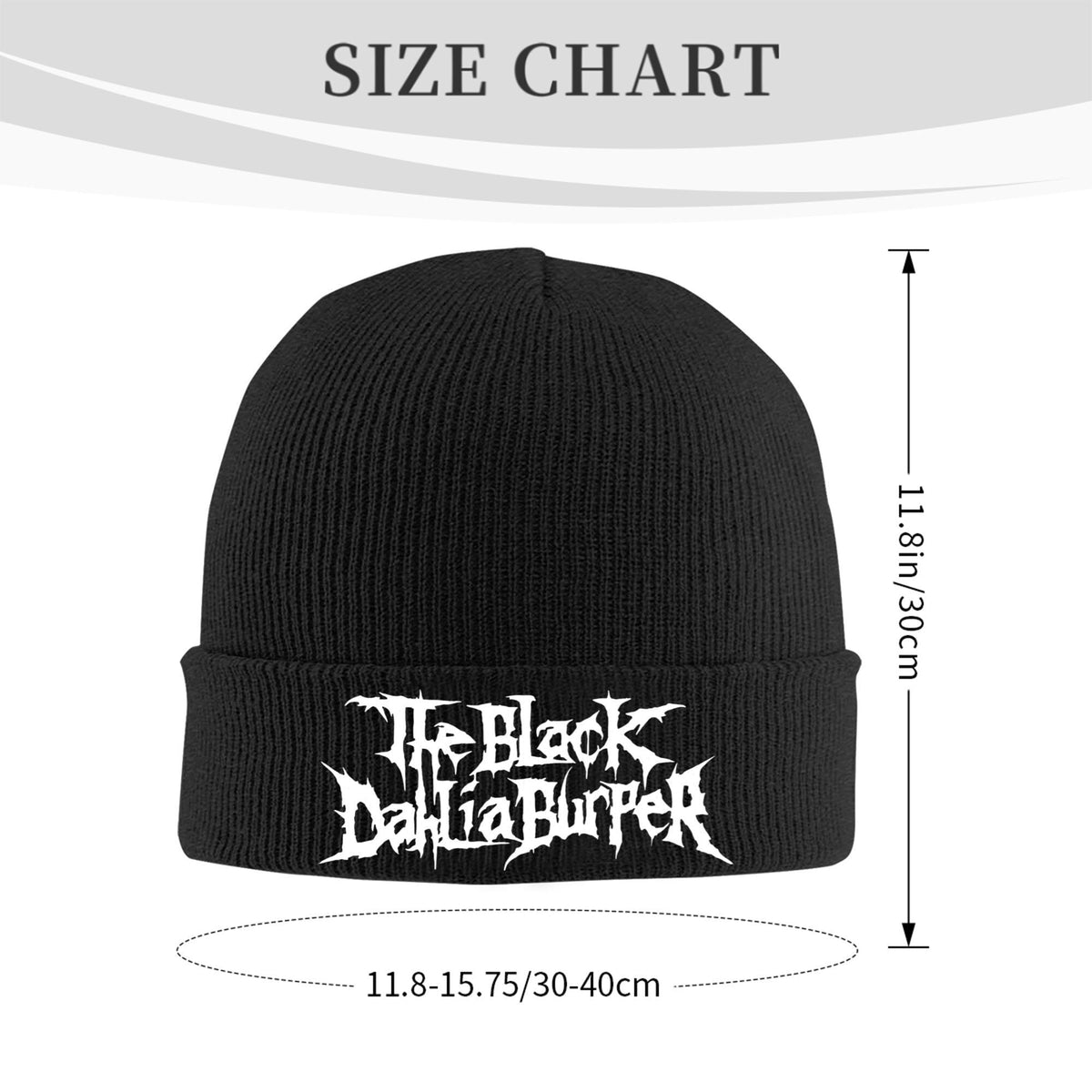 THE BLACK DAHLIA MURDER Band Beanie Hats  Knitted Hat Men Women Y2K Cool Elastic Caps Autumn Gym Design Bonnet Hats