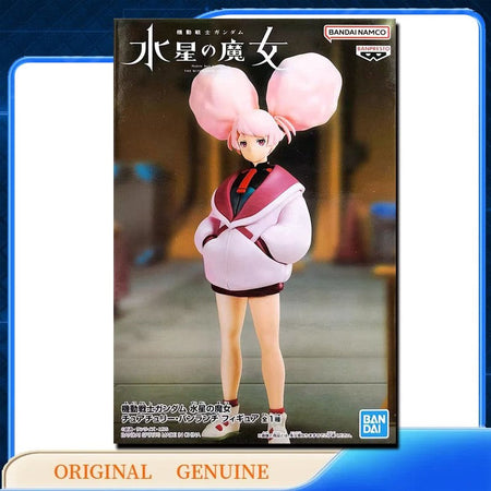 Bandai Original Genuine BANPRESTO SULETTA CHUATURY NIKA MIORINE ELAN GUEL Qposket Anime Action Figures Toys Gift Model Ornaments