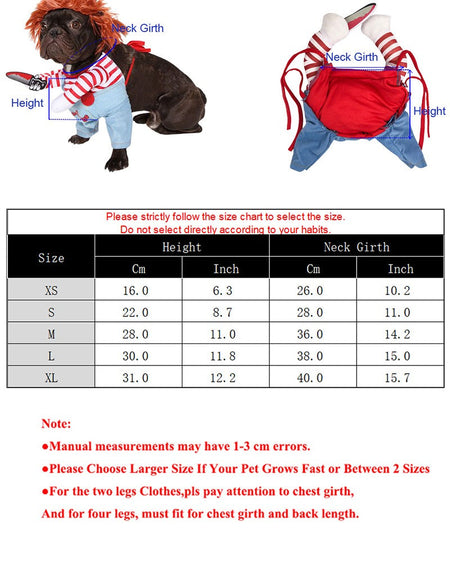 Halloween Pet Costume Small Medium Dogs Cats Funny Animal Transform Outfit Dog Cat Clothing For Festival Party Cosplay
