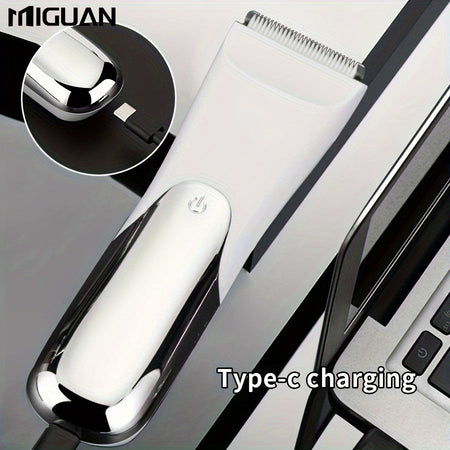 Men's body trimmer, electric shaver, electric inguinal and hair trimmer, ceramic blade male hygiene shaver trimmer