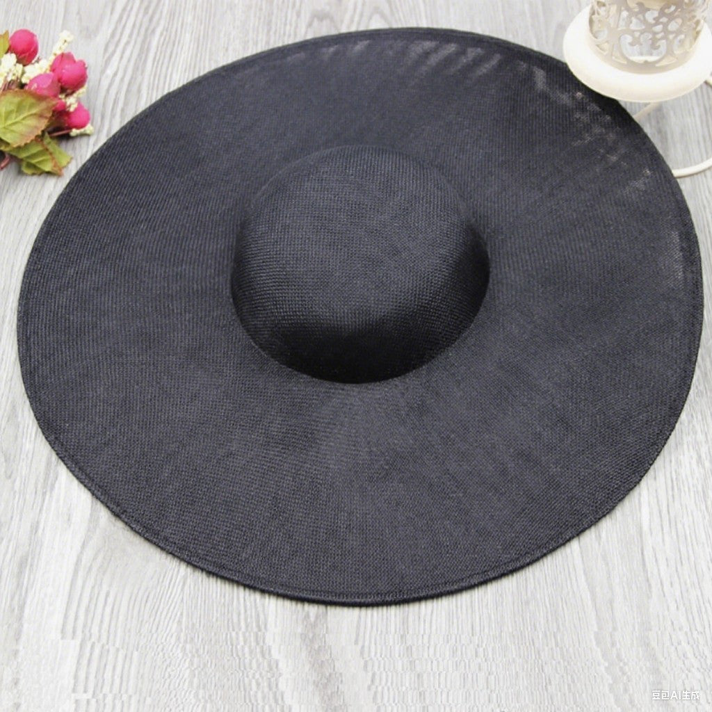 Fashion Ladies 38CM Round Fascinators Beses Wedding Headdress Ladies Millinery Hat Fascinator DIY Hair Accessories