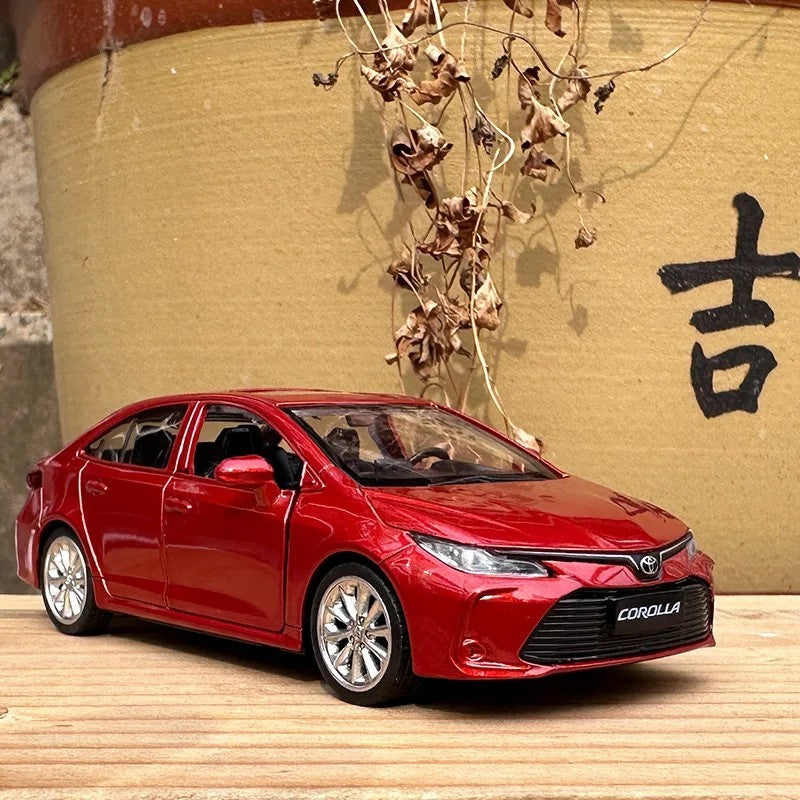 1:43 Corolla Alloy Car Model Diecasts & Toy Vehicles Miniature Scale Model Car For Children Collection Ornaments Birthday Gifts