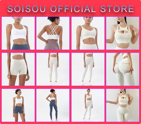 SOISOU 5 Colors Half-High Collar Slim Fit Yoga Top Women's Pilates Pullover Sports Long Sleeve High Elastic Fitness T Shirt