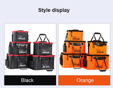 WALK FISH Thicken Fishing Bag Folding EVA Fishing Bucket Portable Live Fish Box Storage Outdoor Waterproof Camping Hiking Bag