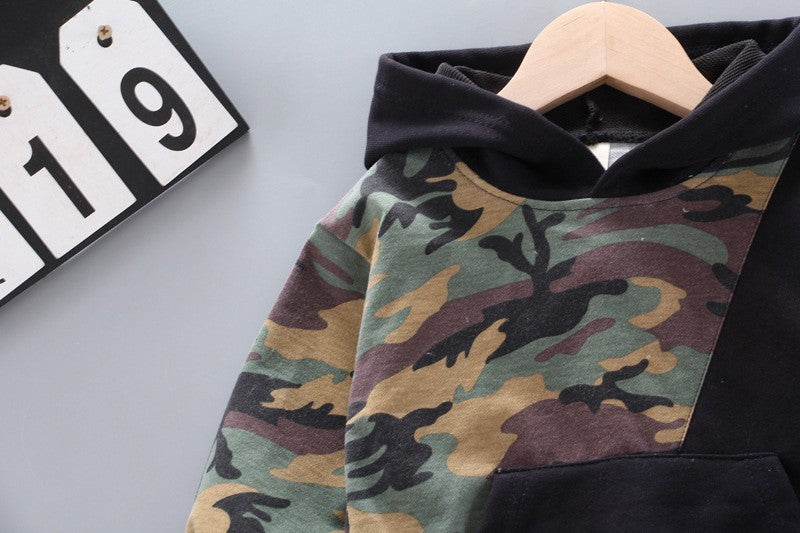 New Spring Autumn Children Clothing Baby Girl Clothes Boys Casual Hooded T-Shirt Pants 2Pcs/Sets Toddler Costume Kids Tracksuits