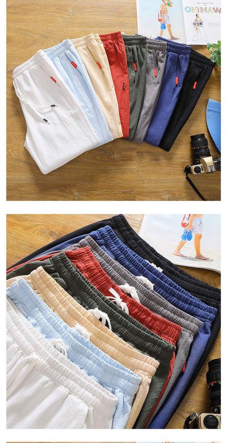 Summer Men'S Large Size Casual Shorts Beach Pants Running Sport Straight Short Pants Male Thin Sweatpant Leisure Loose Shorts