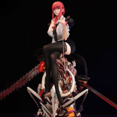 In Stock Hhs 46cm Anime Chainsaw Man Figure Makima Action Figures Pvc Statue Desktop Ornamen Collection Model Toys Gifts