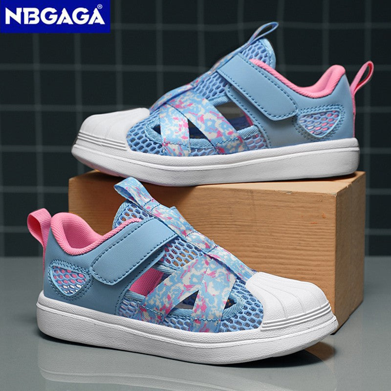Summer Breathable Kids Sandals Boy and Girl Fashion Sneakers Lightweight Non Slip Walking Shoes Comfortable Sport Shoes