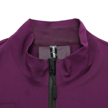 WOSAWE Mens Cycling Windproof Jacket Ultralight Windbreaker MTB Road Bike Vest Water Resistant Long Jersey with 2 way YKK zipper