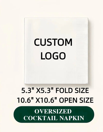 Hallowmas Custom Napkins Logo Personalized Photo Text Cocktail 3-Ply Paper Napkins for Wedding Bar Baby Shower Birthday Party