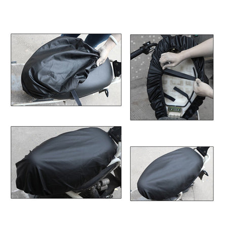 Motorcycle Waterproof Anti-skid Seat Cover PU Leather Cushion Protect Motorcycle Seat Cover Heat-insulated Breathable