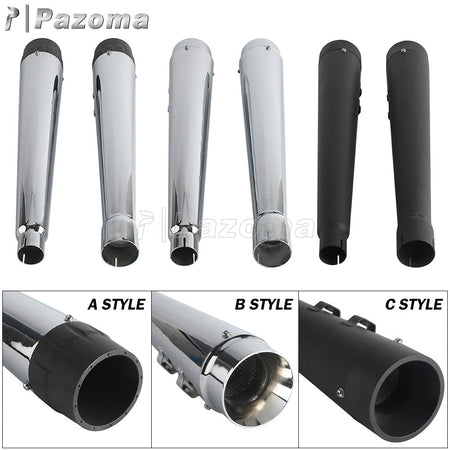 For Harley Touring Street Electra Glide Road King Special FLHRXS 2017-2023 Motorcycle Exhaust Muffler Slip-On Dual Exhaust Pipes