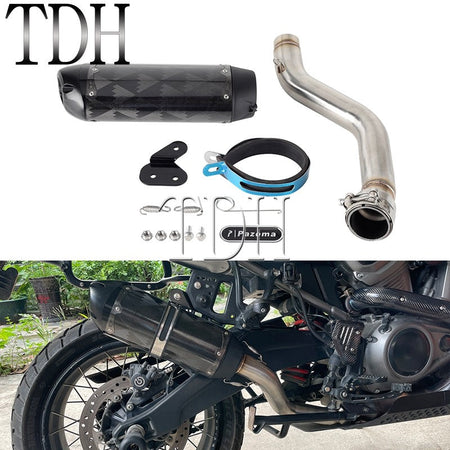 For Harley Pan America 1250 Special Escape Tube Motorcycle Exhaust Muffler Killer Muffler Pipe RA1250 RA1250S RA1250SE 2021-2026
