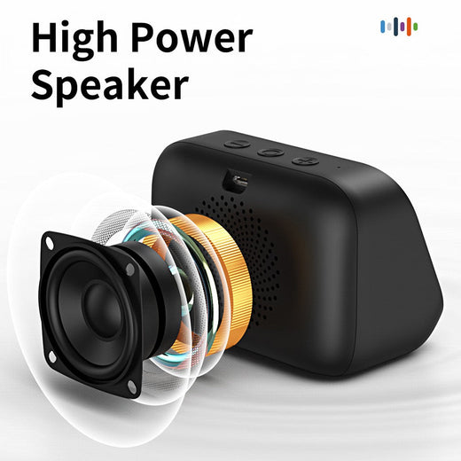 TF26Pro Voice Assistant Home Speaker Portable BT Speaker Alarm Clock Hands-Free Calling Music Playback Weather Forecast for Home