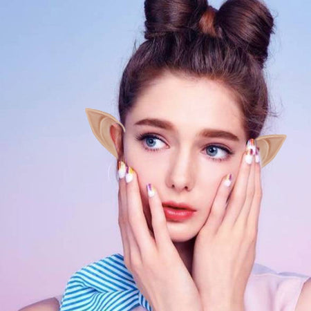 Halloween Elf Ears Latex Simulation Ears Props Fairy Angel Cosplay Mask Halloween Costume Accessories Mascaras Halloween Party