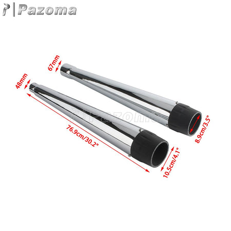 For Harley Touring Street Electra Glide Road King Special FLHRXS 2017-2023 Motorcycle Exhaust Muffler Slip-On Dual Exhaust Pipes