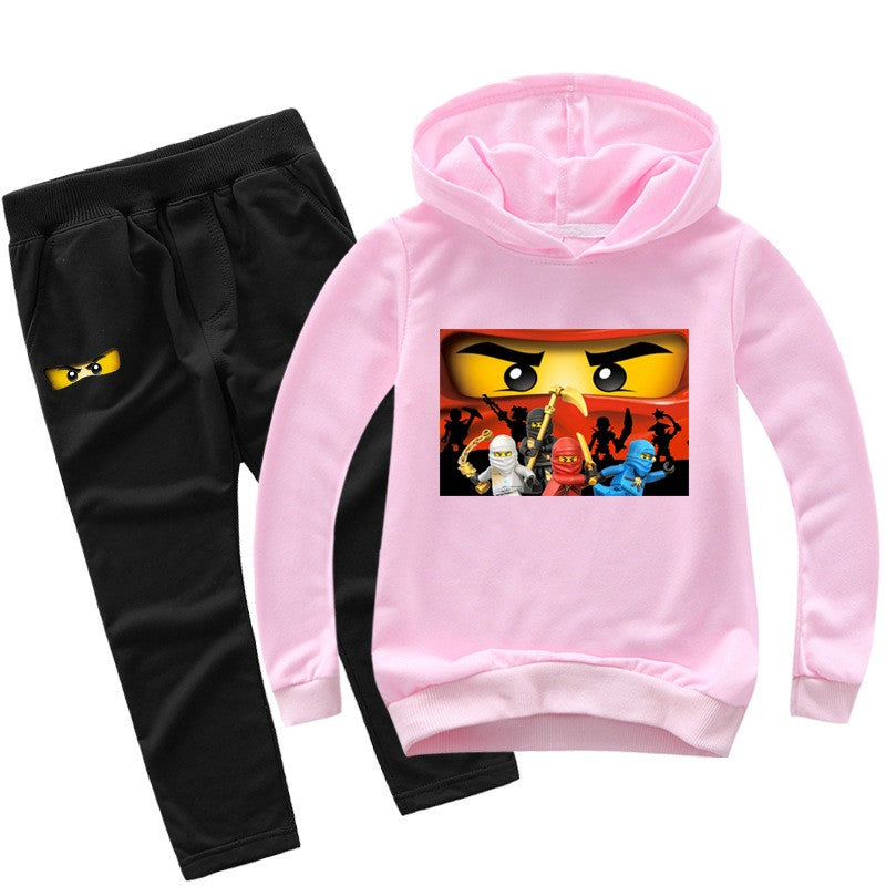 2-13 years Spring Autumn Children Clothing Sets  Kids Clothes Baby Boys Hoodies Pants 2 Pcs Set Tracksuit Anime Outwear Coat