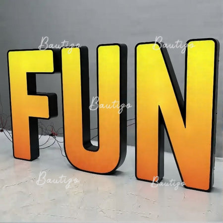 Custom Advertising Led Letters RGB Light Sign Luminous Signage Full Color Acrylic Business Logo Wall Brand