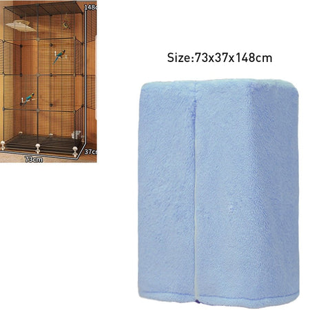 Winter Warm Bird Cage Cover Breathable Splashproof Large Bird Cage Cover Parrot Cage Shading Protective Products Bird Supplies