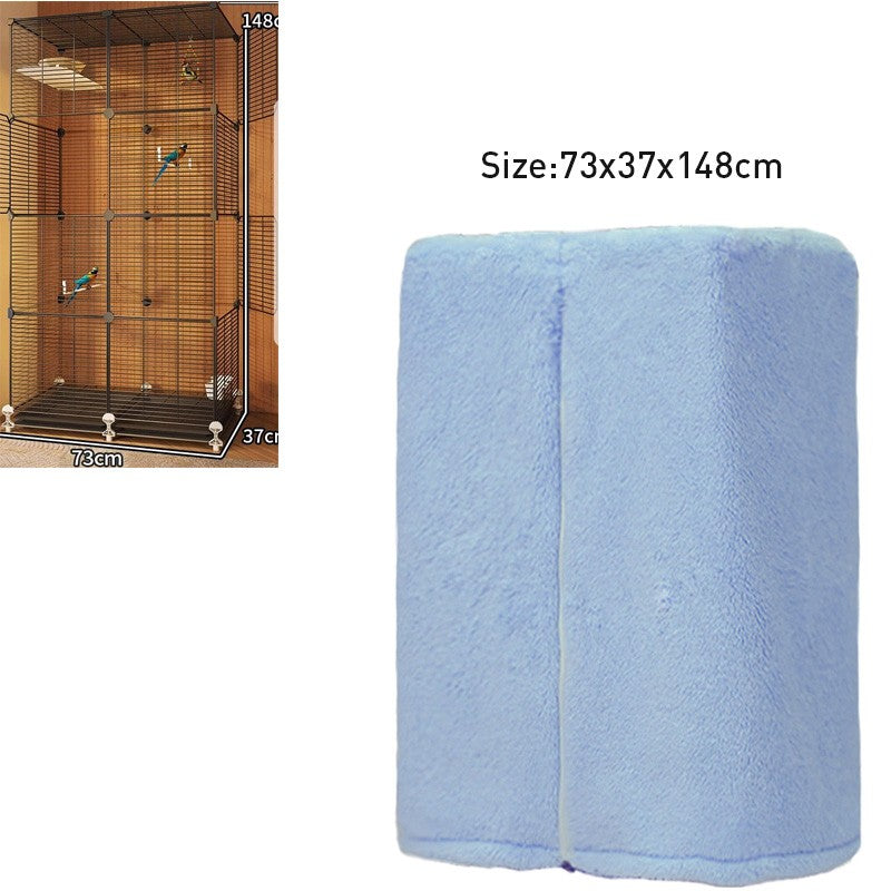 Winter Warm Bird Cage Cover Breathable Splashproof Large Bird Cage Cover Parrot Cage Shading Protective Products Bird Supplies