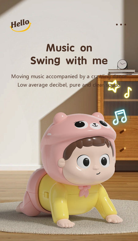 Baby Crawling Toys with Music Toddler Learn To Climb Educational Toys Baby Moving Toys Interactive Development Tummy Time Gifts