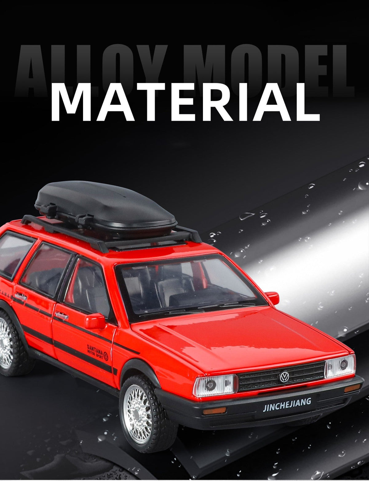 1:32 Scale VolksWagenwerk Santana Wagon Alloy Diecast Model Decorative Trendy Ornaments For Friend Gift Sound And Light Toys