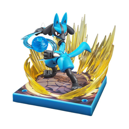Original Blokees Pokemon Adventure Prologue Snorlax Cinderace Scyther Lucario Action Figure Model Assembling Toys Birthday Gifts