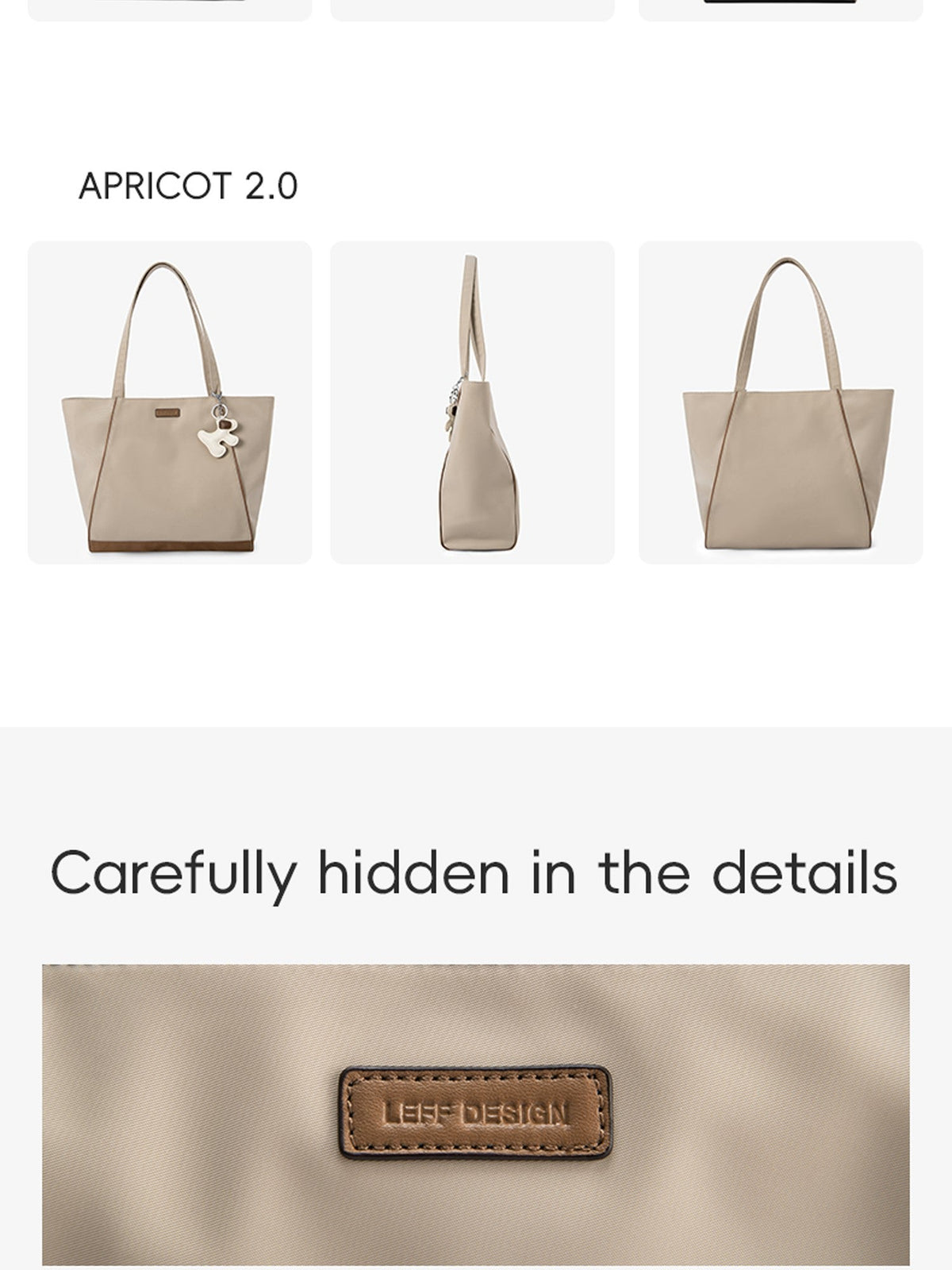 LEFF Luxury Women's Tote Bag Crossbody Bag High End Large Capacity Shoulder Bags Nylon Waterproof Commuting Bag Outdoor Bags