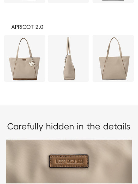LEFF Luxury Women's Tote Bag Crossbody Bag High End Large Capacity Shoulder Bags Nylon Waterproof Commuting Bag Outdoor Bags