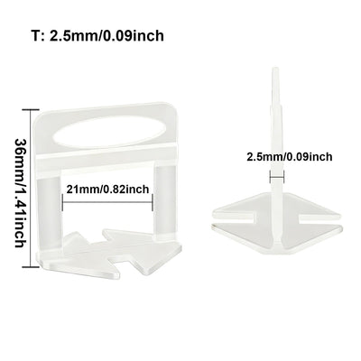 50-200pc Wall Floor Tile Leveling System Clips Ceramic Leveler Spacer Plier Wadge Kit for Tile Laying Construction Building Tool