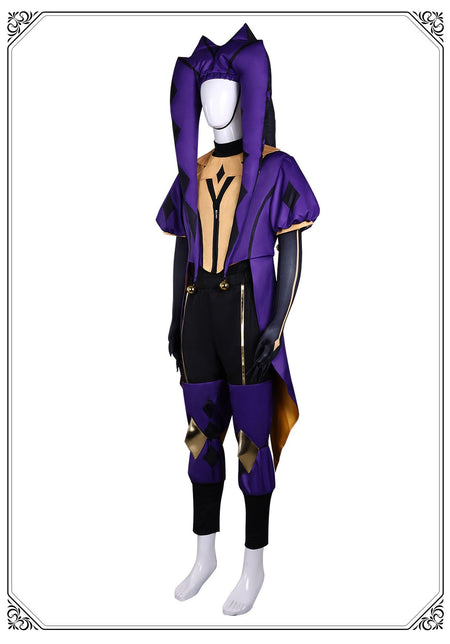 The Freak Circus Pierrot Jester Harlequin Cosplay Costume for Game Adult Clown Joker with Mask Halloween Carnival Outfits