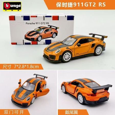 Bburago 1:64 Porsche 911 Gt2 Lamborghini Ferrari SP3 812 1959 Cadillac Miniature Alloy Diecast Car Model Collection Toy Gifts