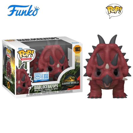 Titanosaurus Jurassic World Funko Pop Vinyl Figure Diabloceratops Dinosaur Limited Edition Action Doll ModelToy Collectible Gift