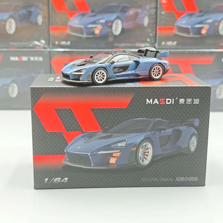 New In Stock Masdi 1:64 Mclaren Senna 1110 Special Edition Alloy Miniature Static Car Model Customized Boy Toys Gifts Collection