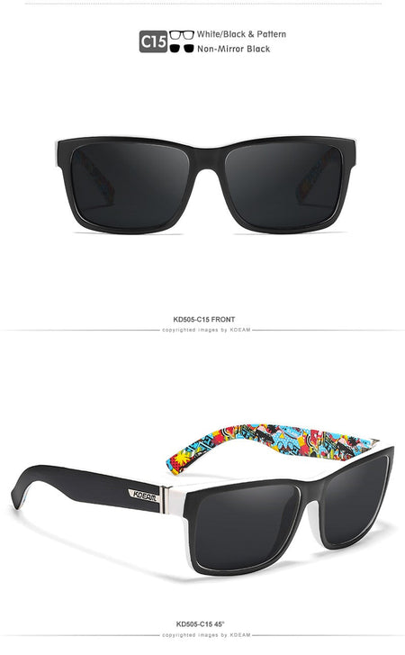 KDEAM Revamp Of Sport Men Sunglasses Polarized Shockingly Colors Sun Glasses Outdoor Driving Photochromic Sunglass With Box
