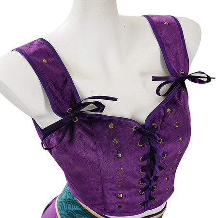 Anime Movie One Piece Nico Robin Cosplay Costume Top Skirt Belt Hat Role Play Outfit Halloween Carnival Party Performance Suit